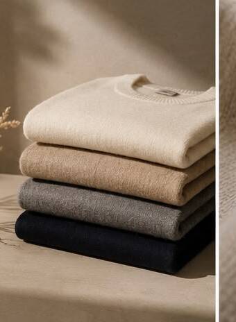 Pile de pulls en cachemire